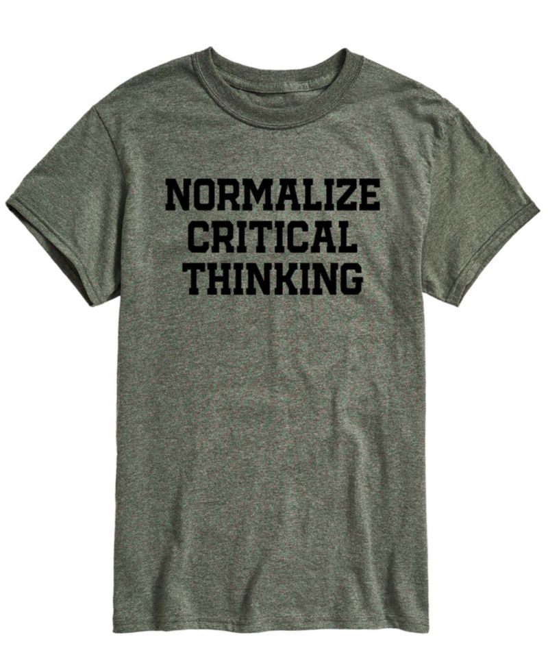 Men's Normalize Critical Thinking Short-Sleeve Graphic T-Shirt
