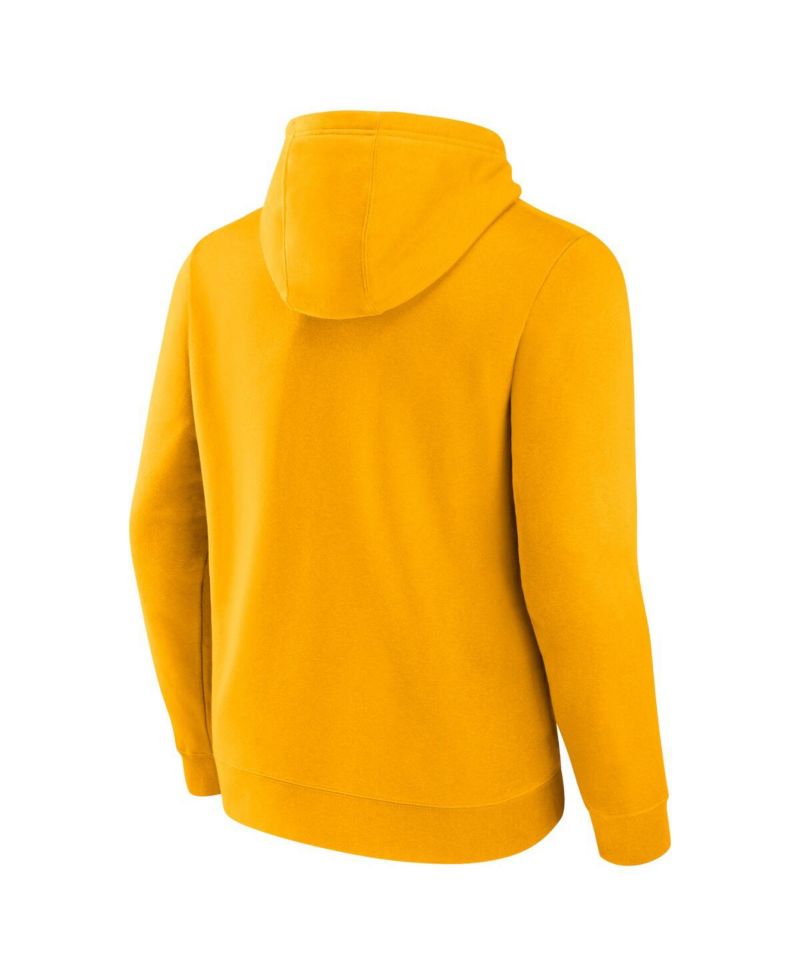 Men's Gold Pittsburgh Penguins Authentic Pro Secondary Pullover Hoodie