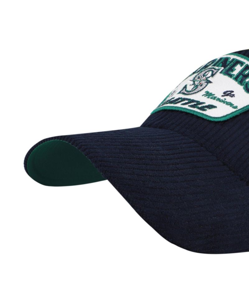 Men's Navy Seattle Mariners Accordia Corduroy MVP Adjustable Hat