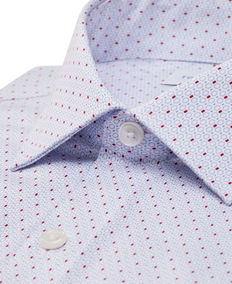 Men's Spread Collar Dress Shirt