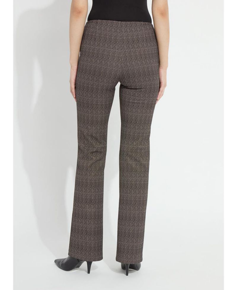Women's Elysse High-Rise Wide-Leg Jacquard Pants