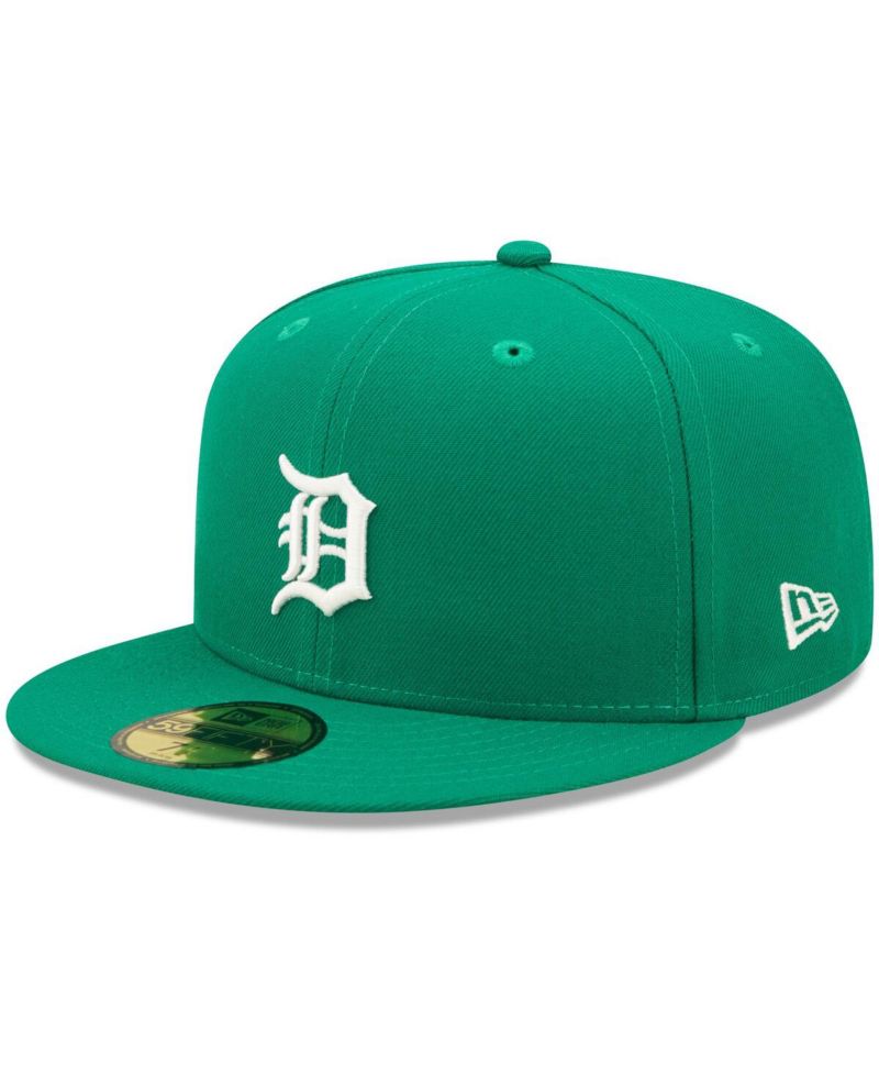 Men's Kelly Green Detroit Tigers Logo White 59FIFTY Fitted Hat