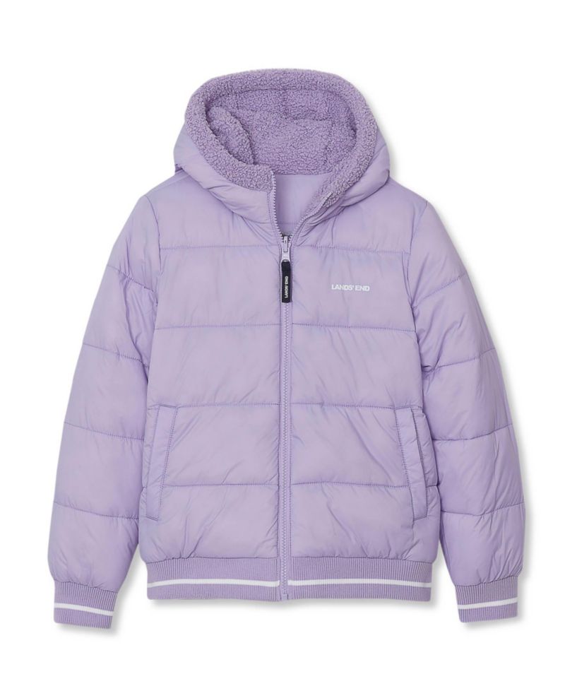Boys' and Girls' 4-16 FeatherFree Reversible Water-Resistant Hooded Jacket