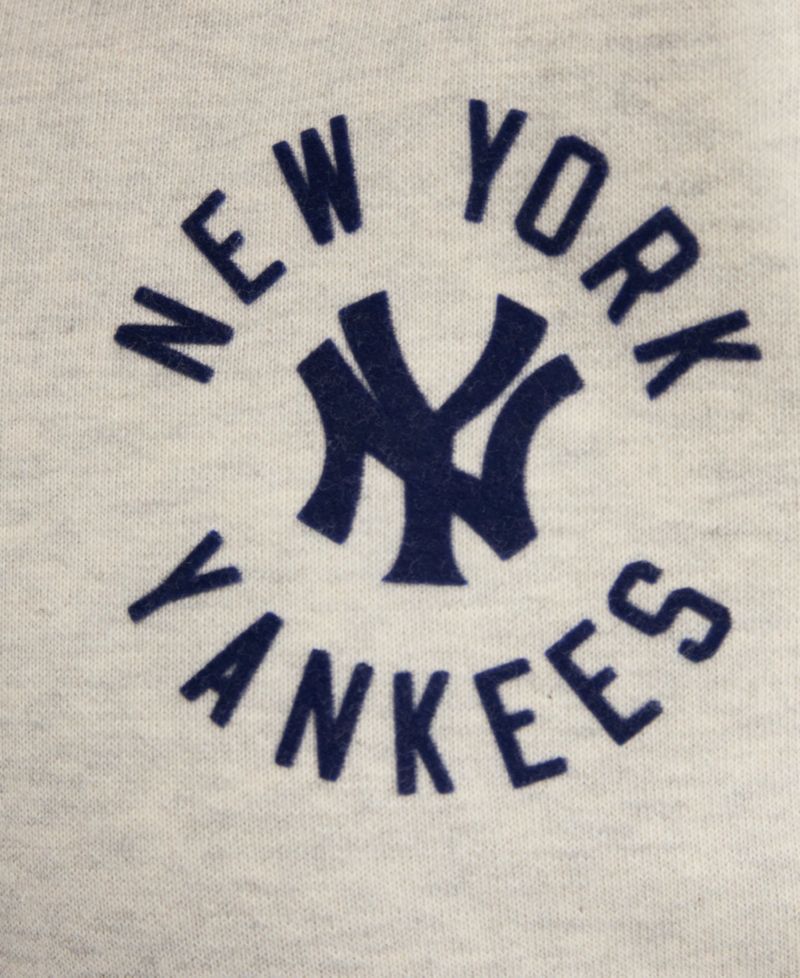 Women's New York Yankees Iconic Terry Quarter-Zip Cropped Sweatshirt