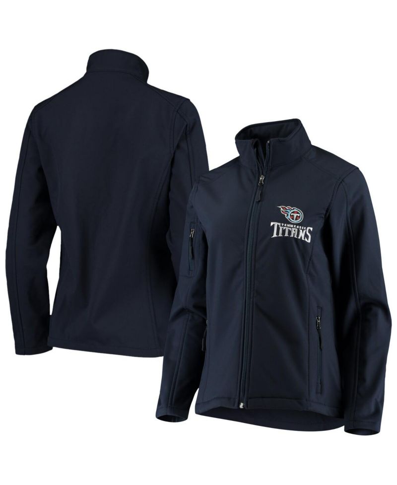 Women's Navy Tennessee Titans Full-Zip Sonoma Softshell Jacket
