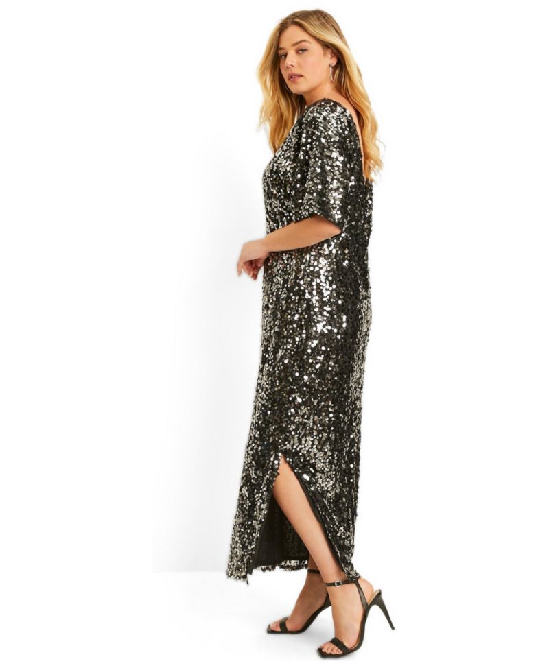 Women's June and Vie Sequin Midi Dress