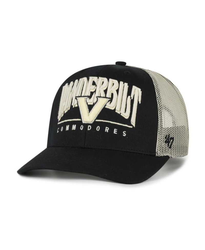 Men's Black Vanderbilt Commodores Arid Adjustable Trucker Hat