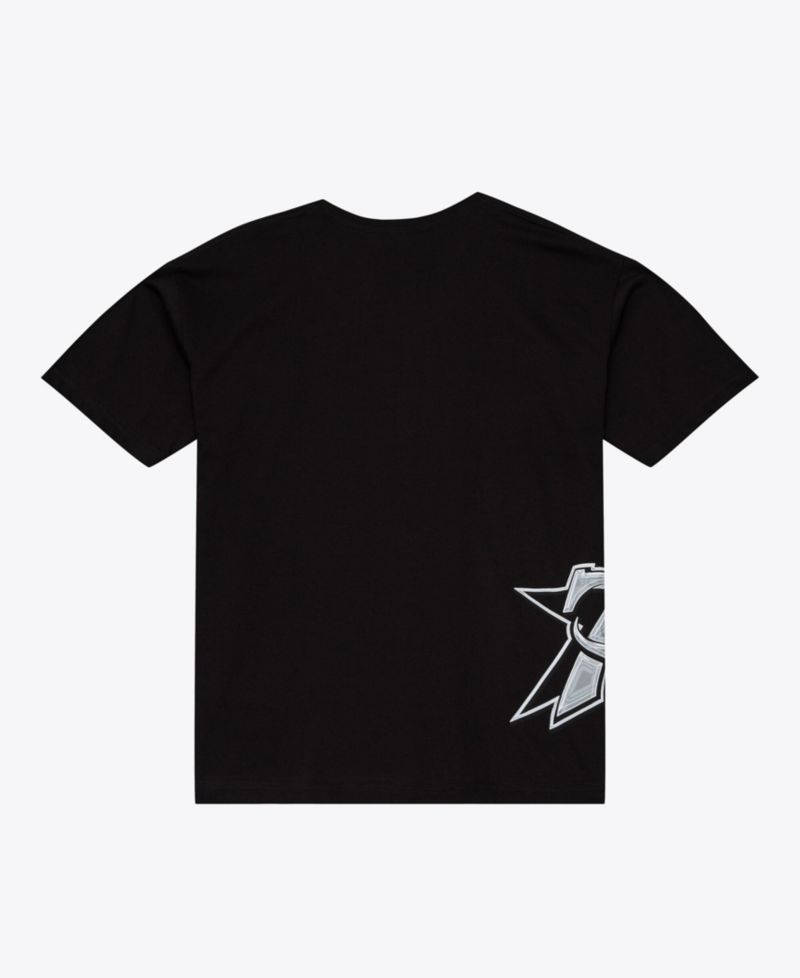 Men's Black Philadelphia 76ers Chrome Heritage T-Shirt