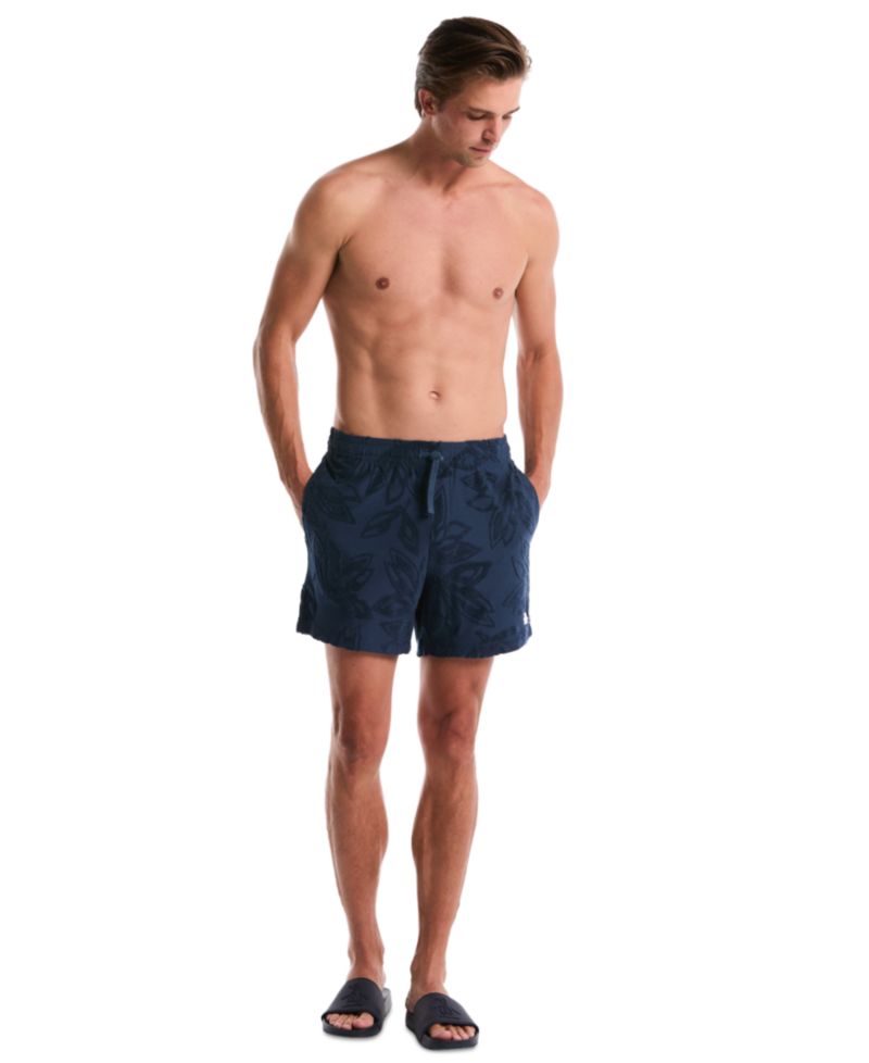 Men's Floral Patterned Slim-Fit Shorts