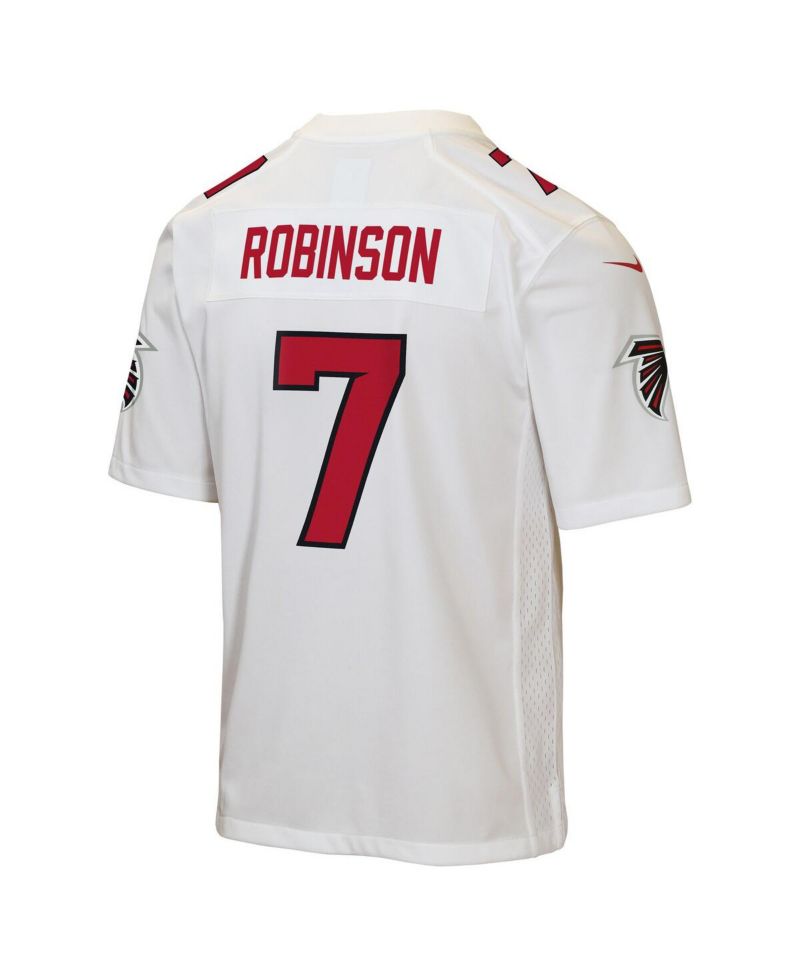 Big Boys and Girls Bijan Robinson White Atlanta Falcons Game Jersey