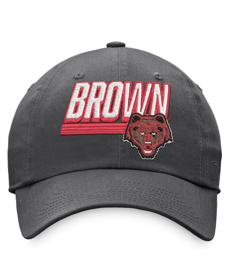 Men's Charcoal Brown Bears Slice Adjustable Hat