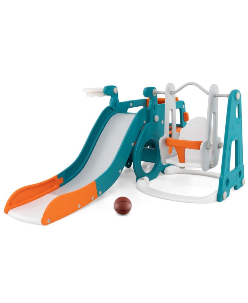 5-in-1 Freestanding Indoor Toddler Slide Set