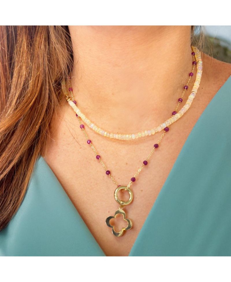Ethiopian Opal Bead Necklace