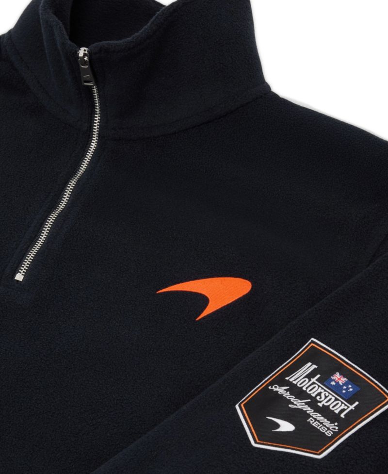 Men's Meros Half Zip Mclaren Embroidered Fleece Polo Shirt