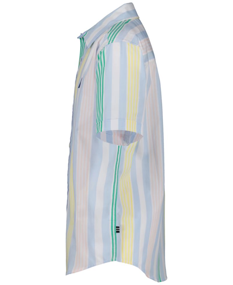 Boys' 8-20 Resort Stripe Short-Sleeve Woven Shirt