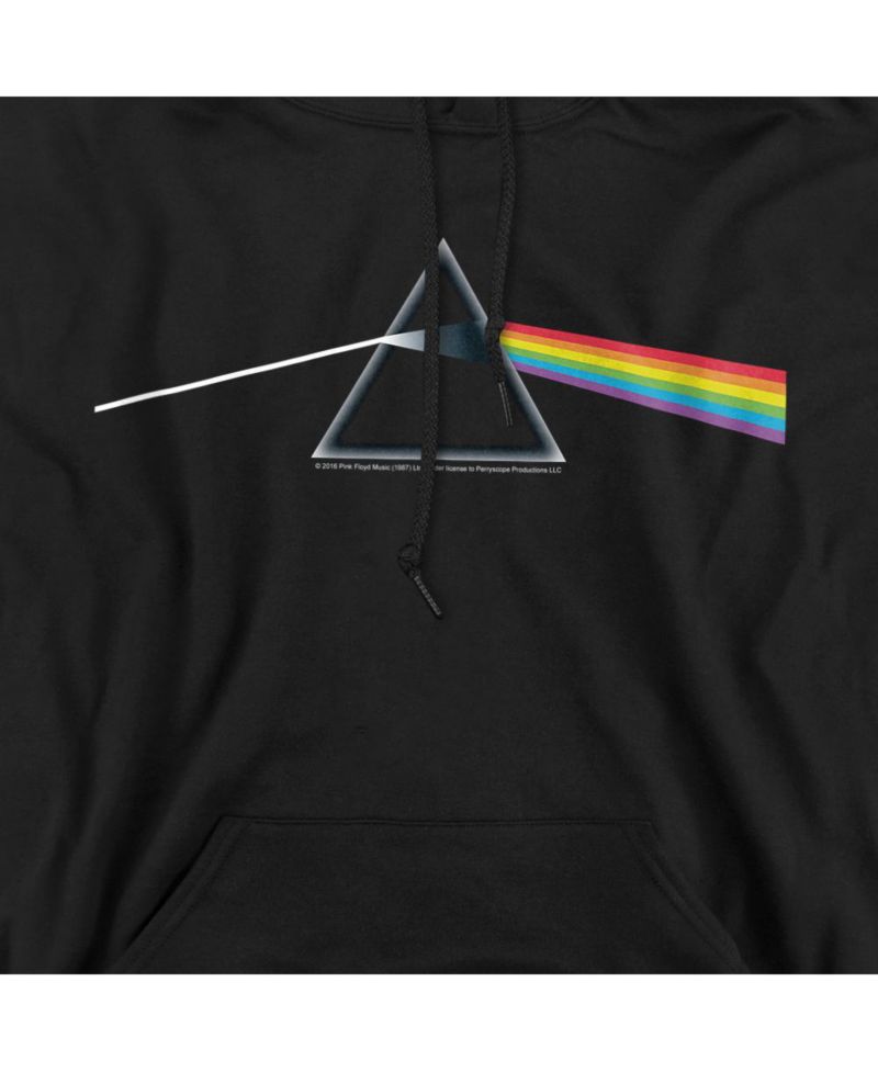 Men's Dark Side of the Moon Graphic Pullover Retro Hoodie
