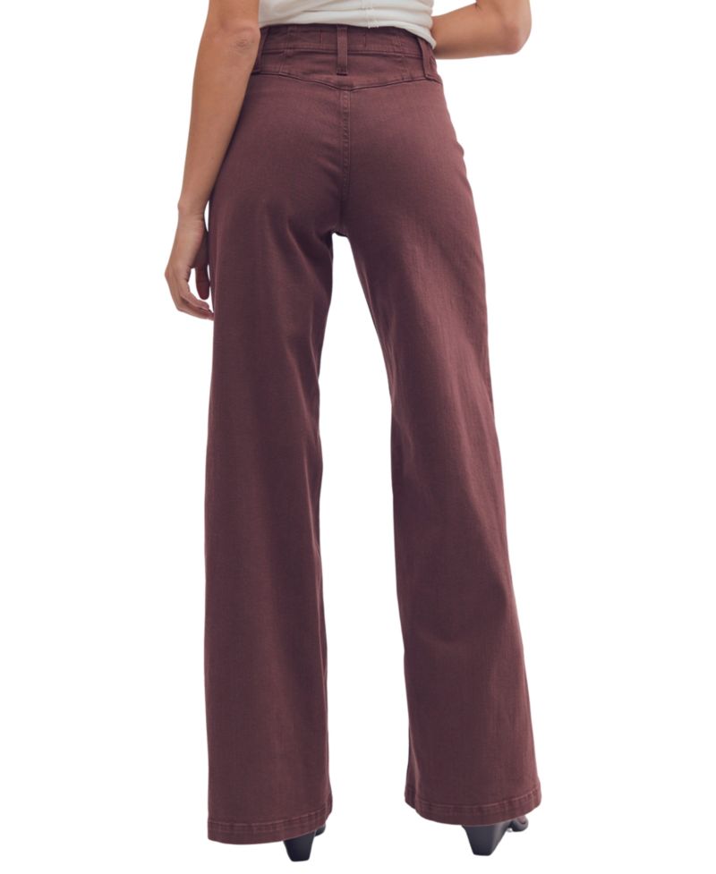 Women's Libre Corduroy High-Rise Wide-Leg Pants