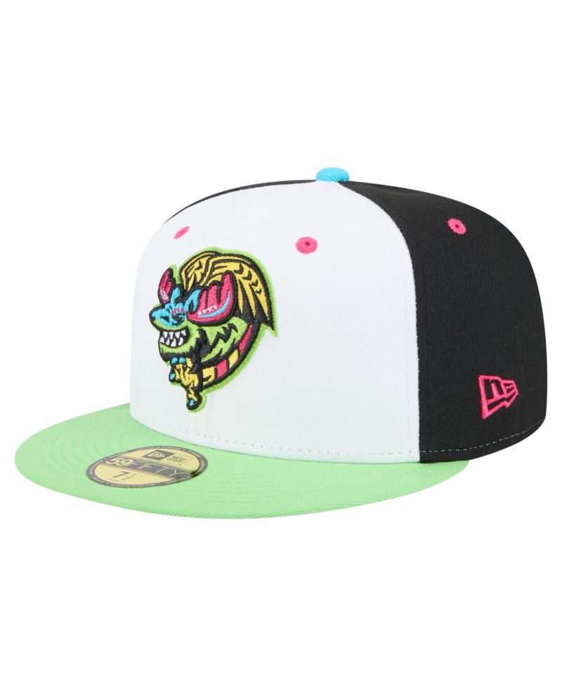 Men's White/Light Green Modesto Nuts Copa de la Diversion 59FIFTY Fitted Hat