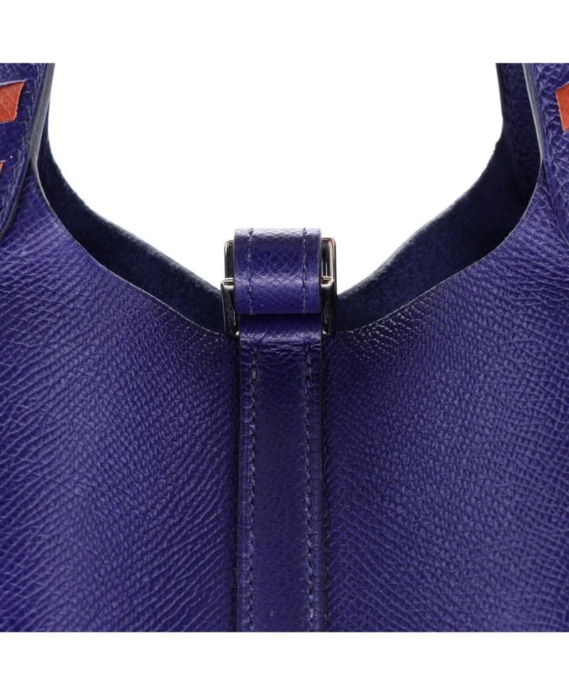 Pre-Owned HERMES PM Picotin Lock Bag Tressage Epsom