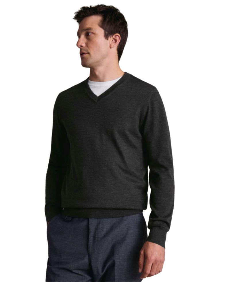 Men's V-Neck Regular-Fit Sweater