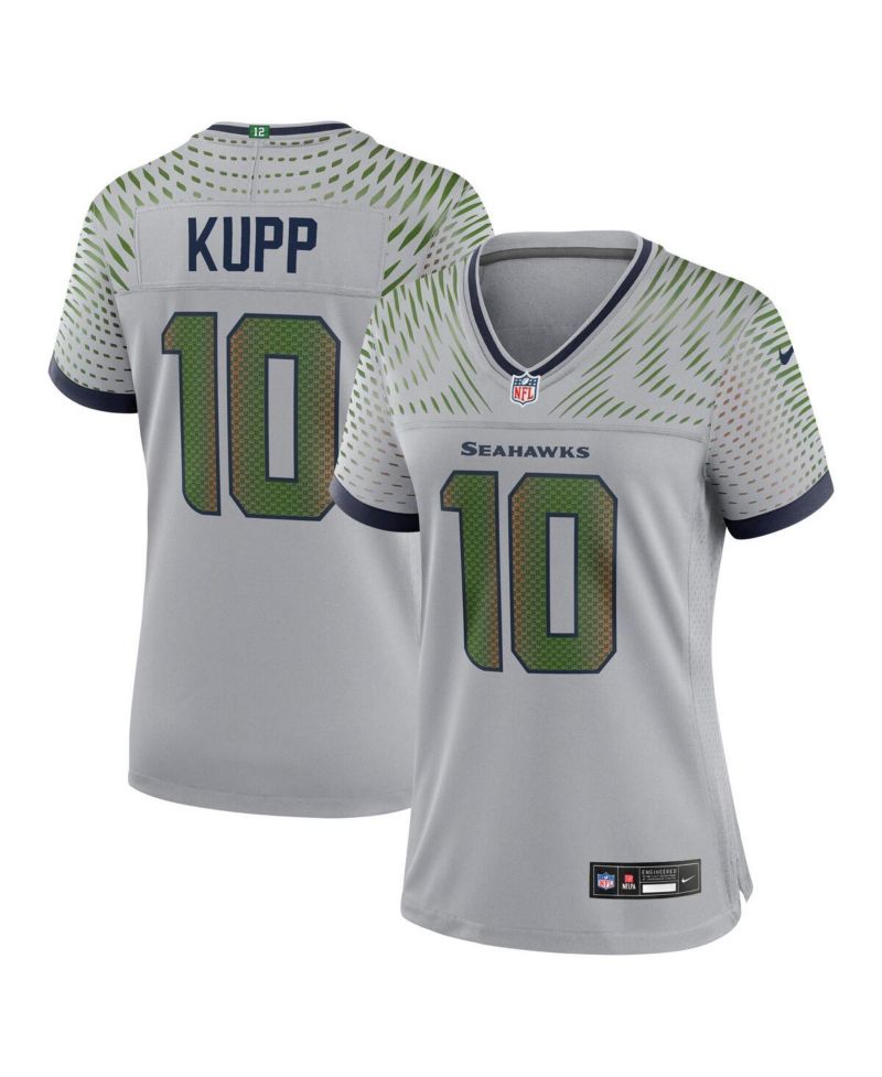 Women's Cooper Kupp Wolf Gray Seattle Seahawks 2025 Rivalries Collection Game Jersey