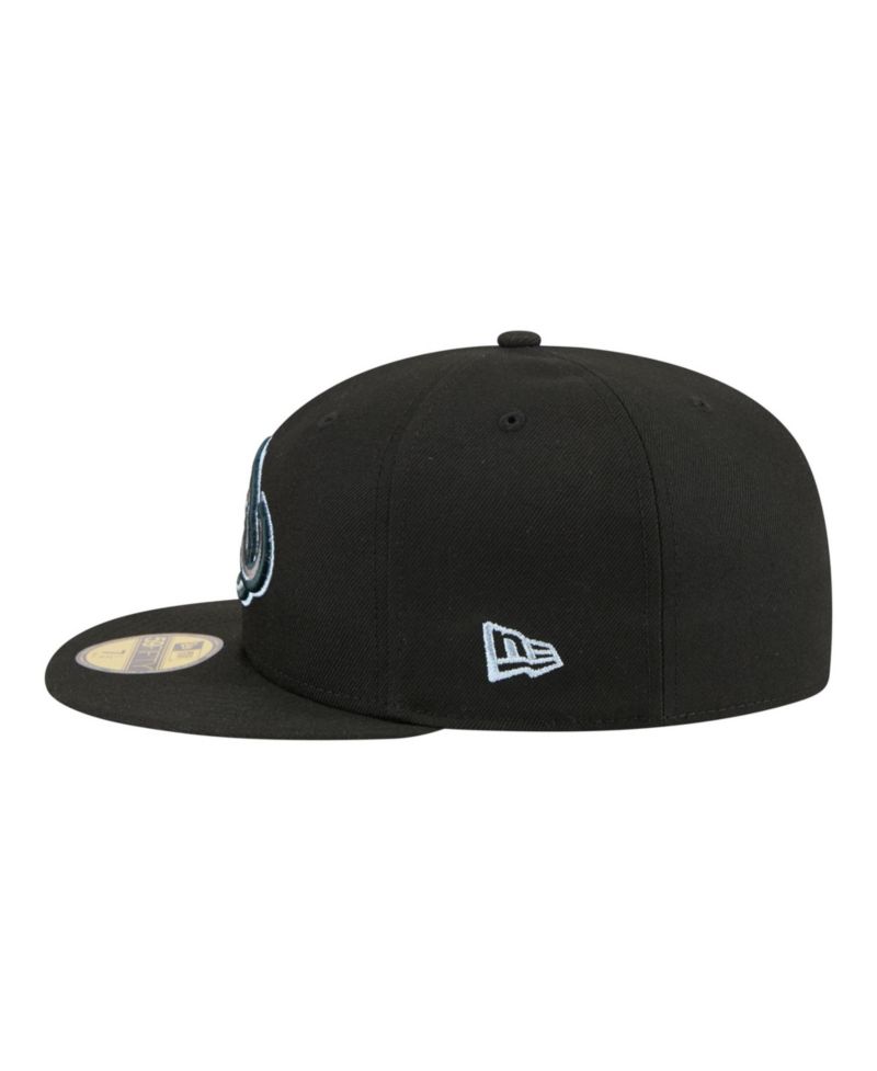 Men's Black Utah Mammoth Color Pop 59FIFTY Fitted Hat