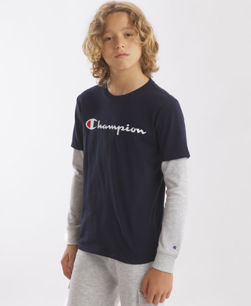 Boys' 8-20 Hangdown Long-Sleeve T-Shirt