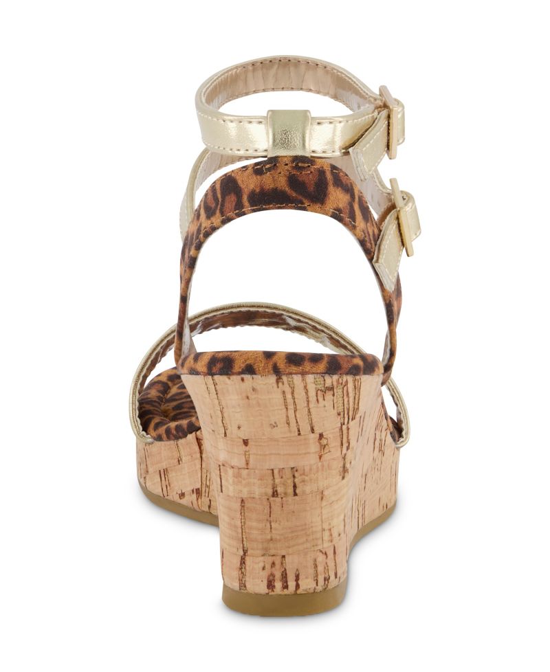 Little Girls Wedge Open Toe Sandals