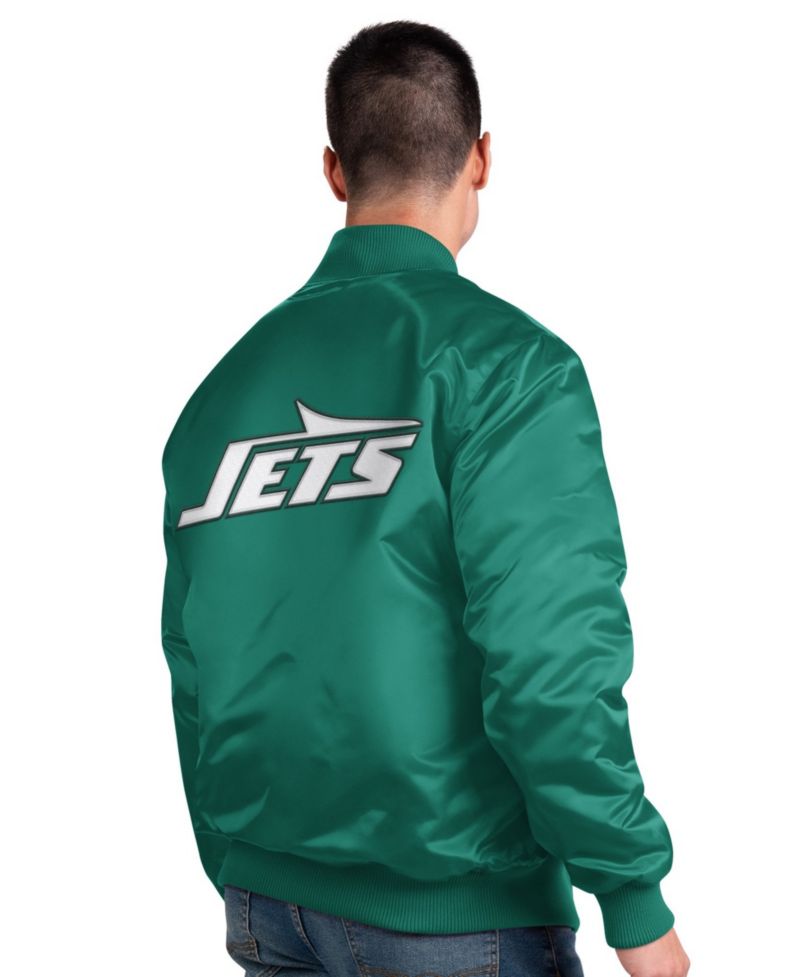 Men's New York Jets Varsity Full-snap Satin-Lined Jacket