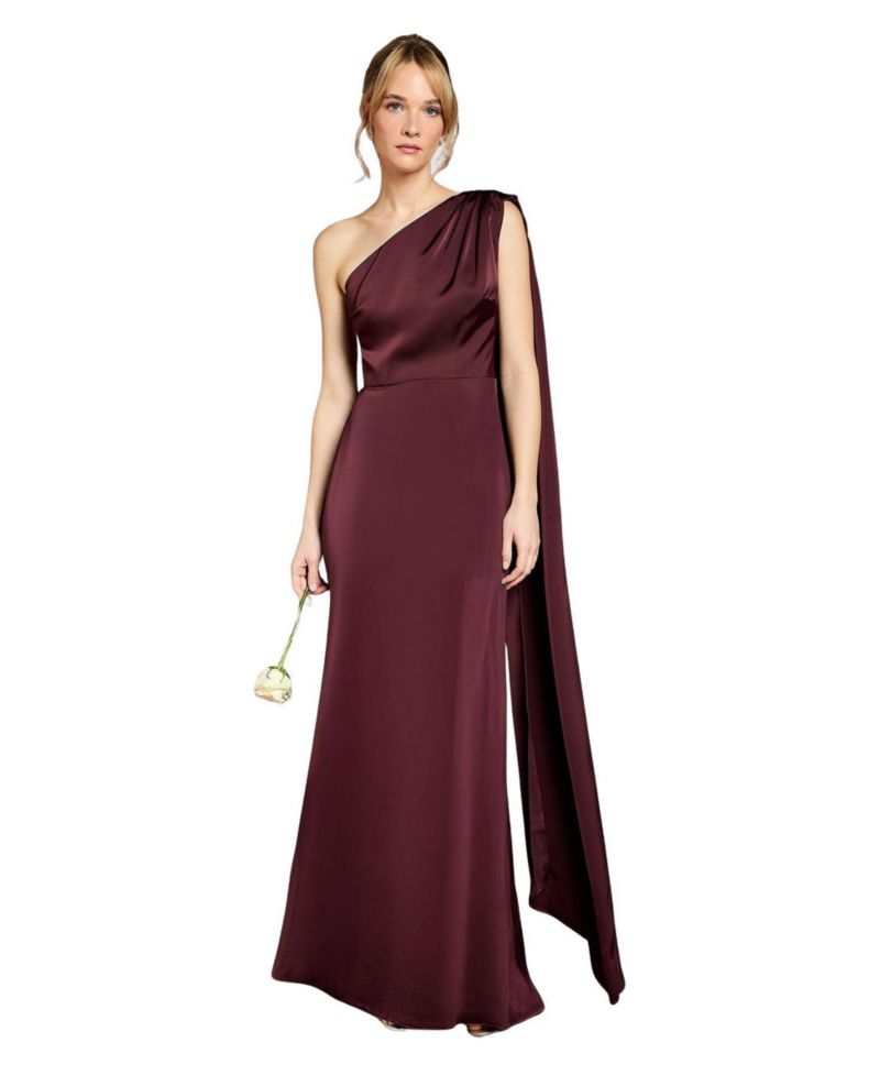 Women's One Shoulder Maxi Dress
