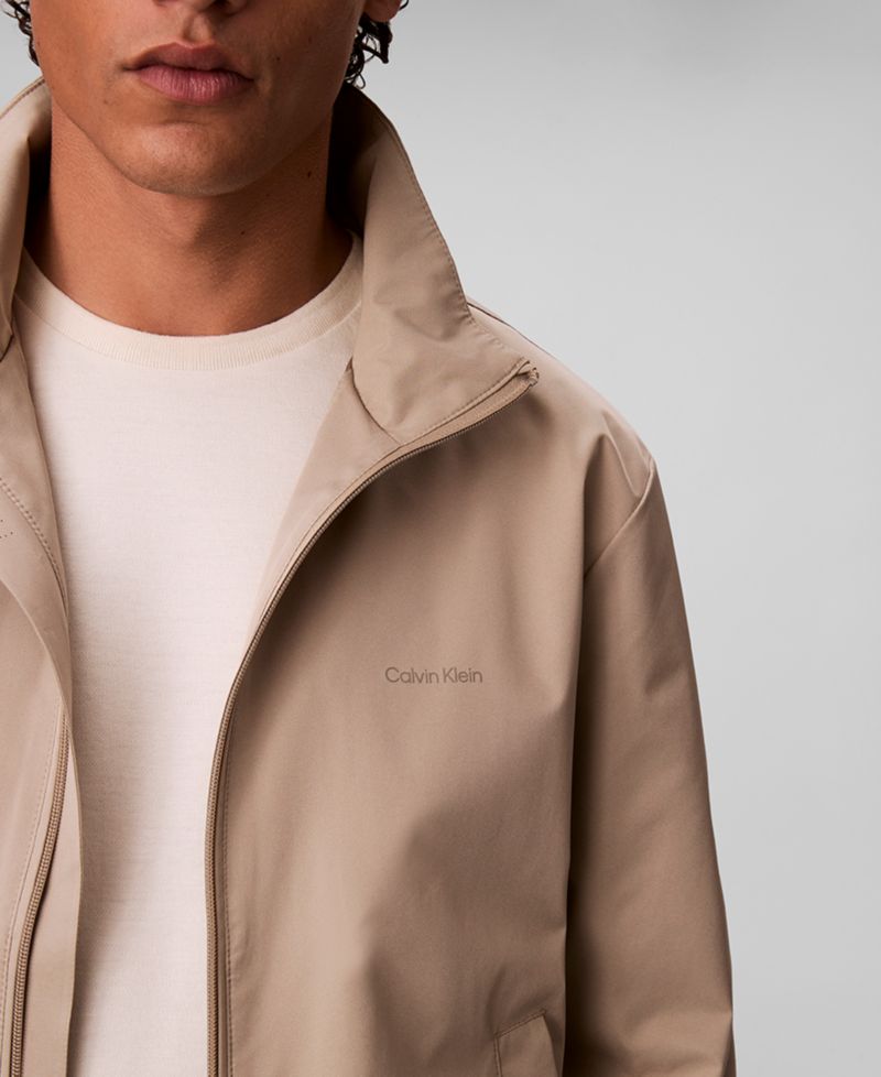 Men's Lightweight Windbreaker Stand Collar Jacket