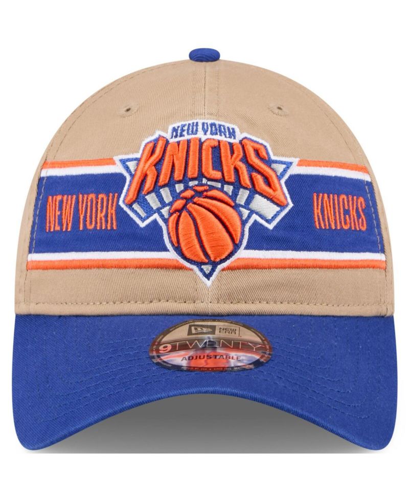 Men's Tan/Blue New York Knicks 2024 NBA Draft 9TWENTY Adjustable Hat