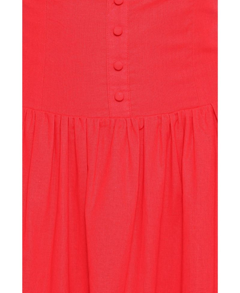 Women's Evie Drop-Waist Boat-Neckline A-Line Dress