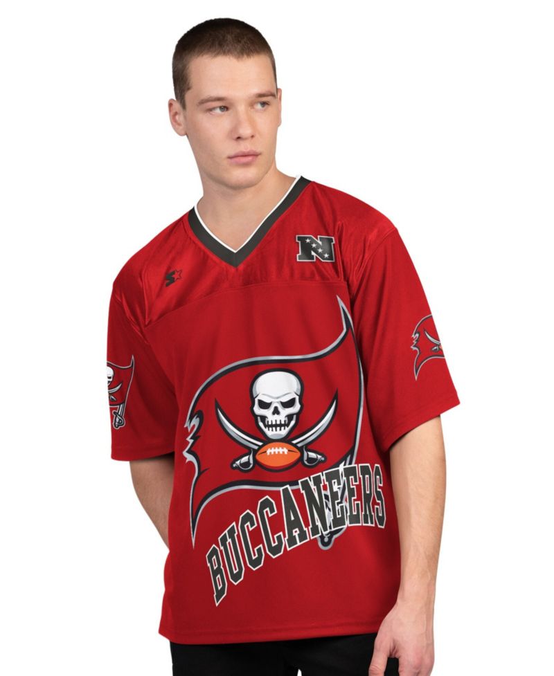 Men's 2-Pack Red/White Tampa Bay Buccaneers Short Sleeve Long Sleeve Combo Pack T-Shirt