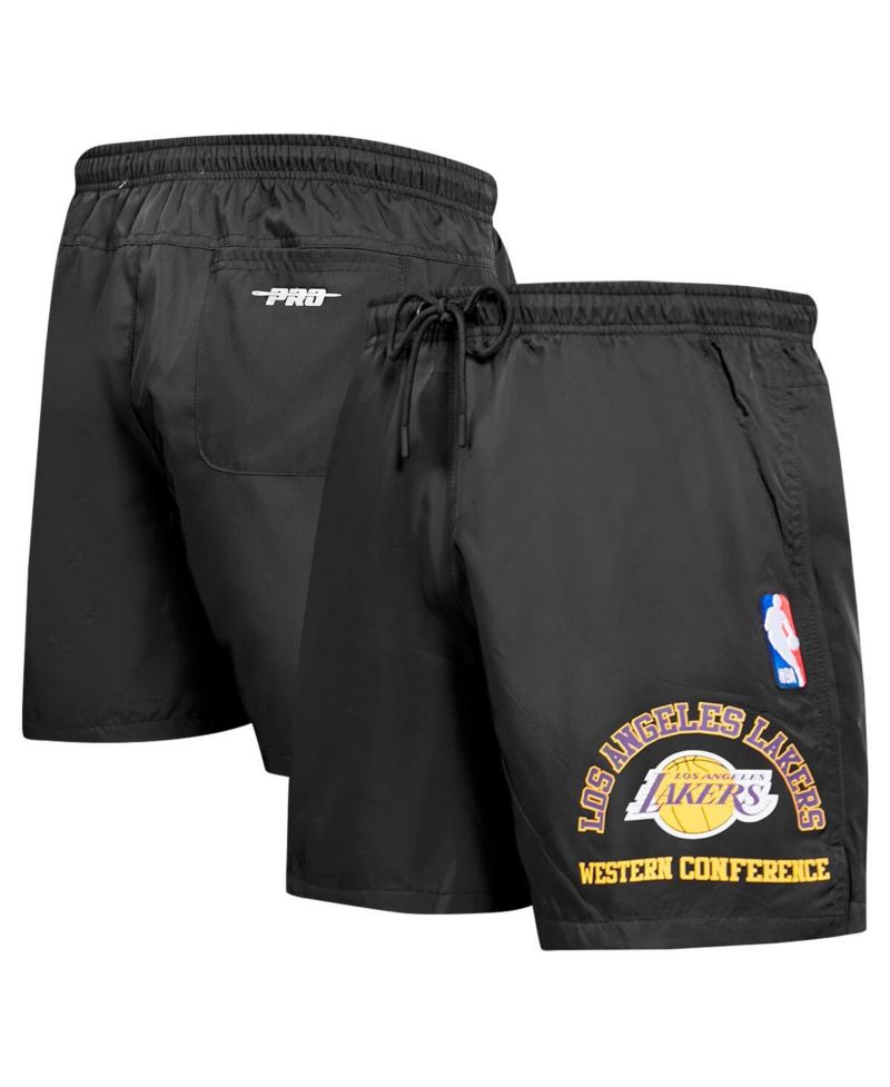 Men's Black Los Angeles Lakers Area Code Shorts