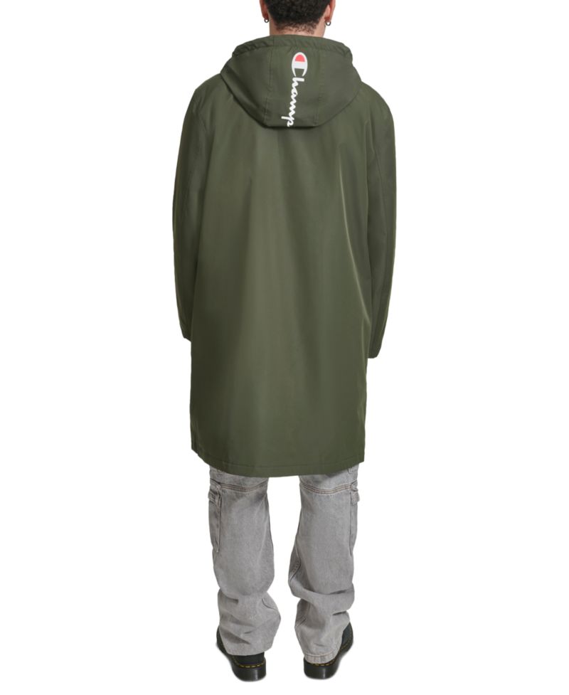 Men's Hooded Stadium Jacket with Fleece Lining