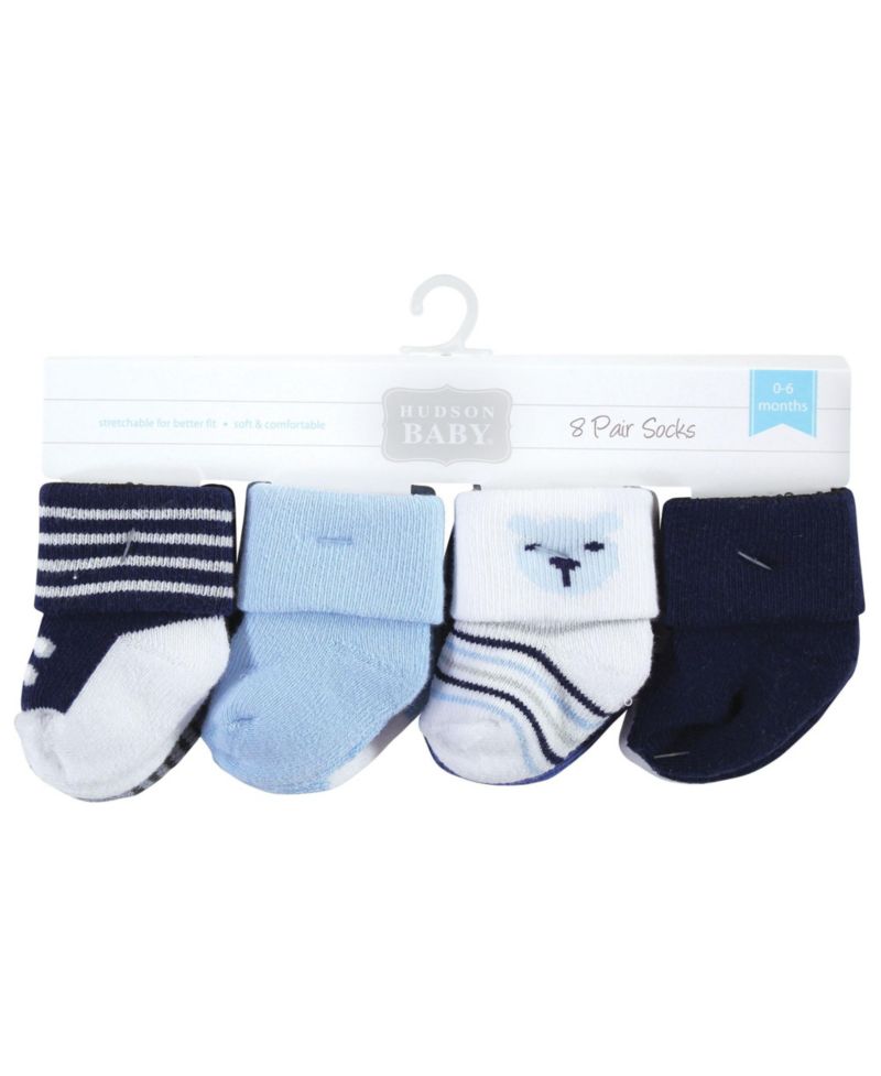 Baby Boys Hudson Gentle Cotton-Blend Newborn & Terry Footwear