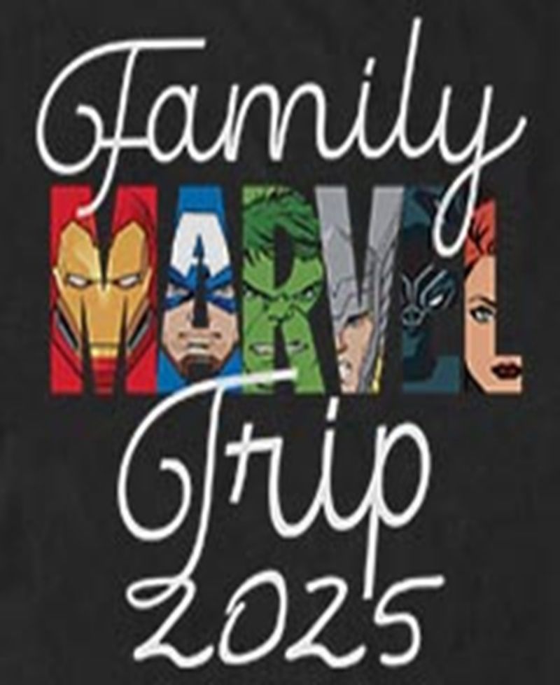 Avengers Men's Avengers Family Trip Short Sleeve T-Shirt