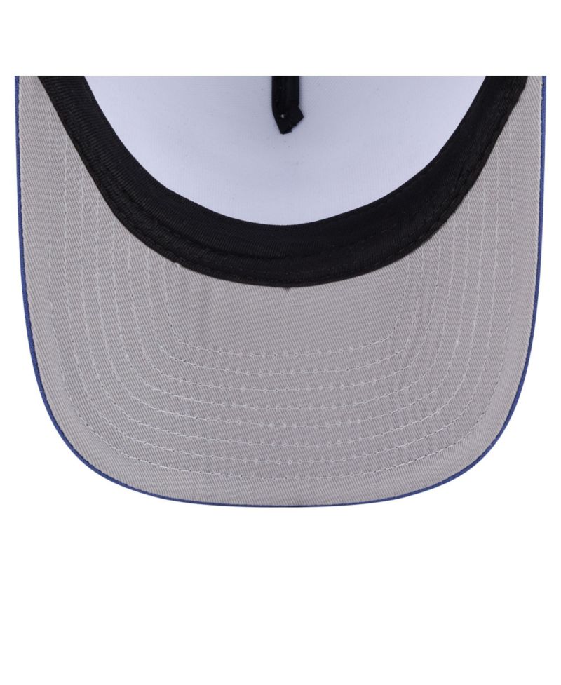 Men's White/Royal Los Angeles Dodgers Foodie A-Frame 9FIFTY Trucker Snapback Hat