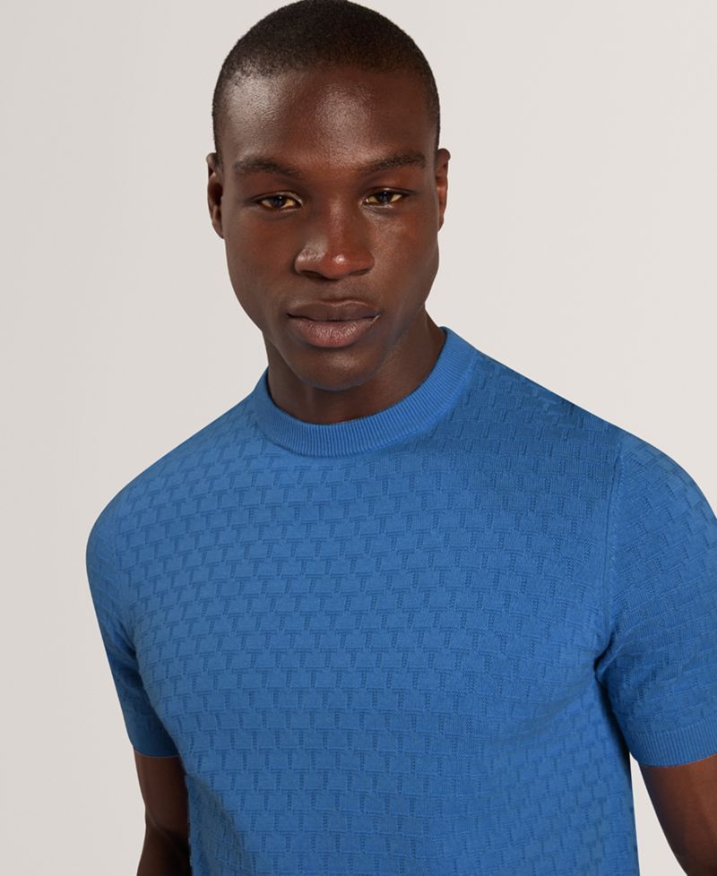 Men's Baker Ingvi Weaves Textured Crewneck T-Shirt
