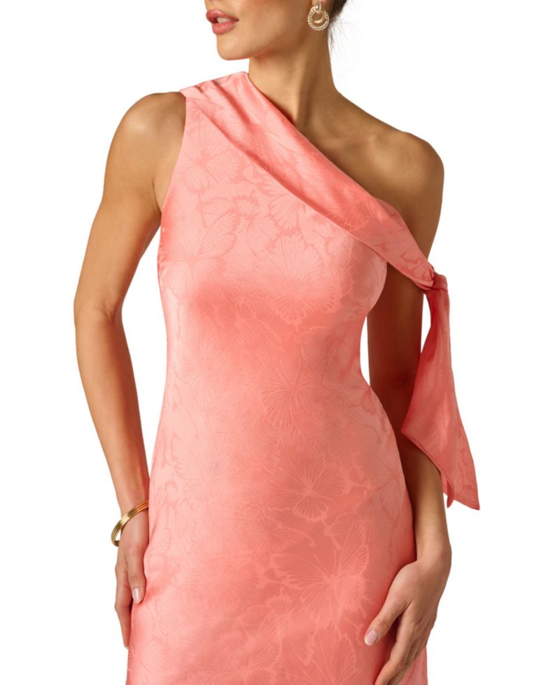Women's Woven Jacquard Midi Dress