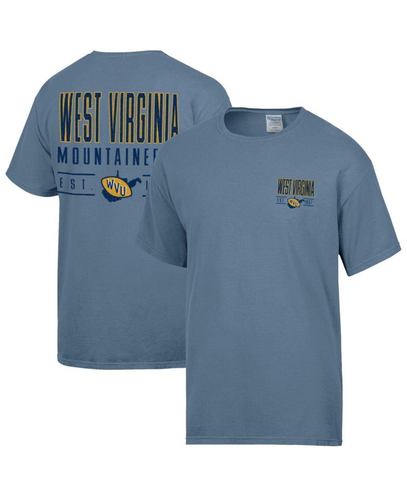 Men's Blue West Virginia Mountaineers Big Name T-Shirt