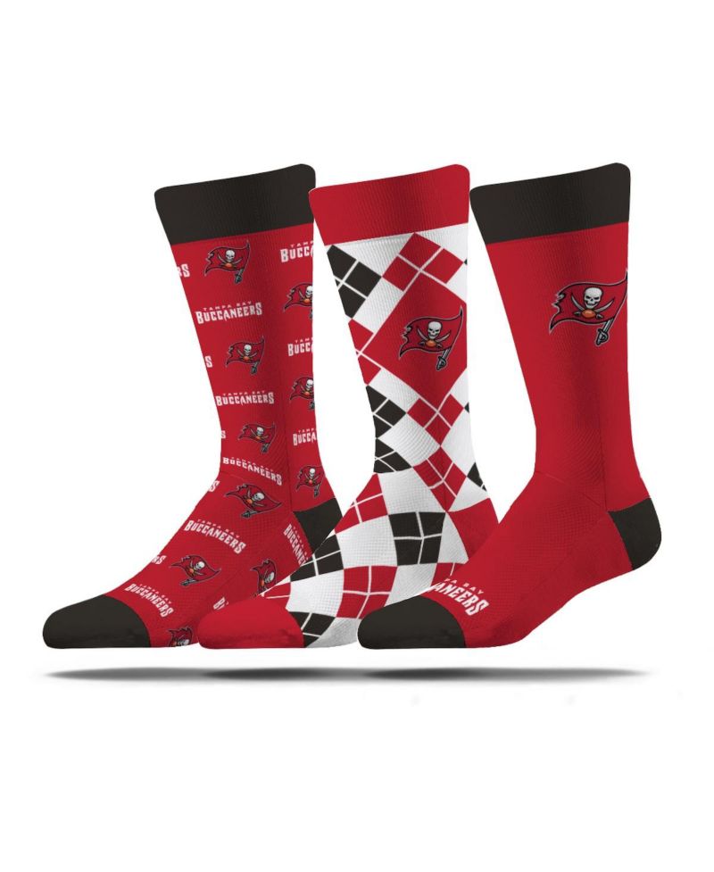 Men's and Women's 3-Pack Tampa Bay Buccaneers Business Knit Crew Socks