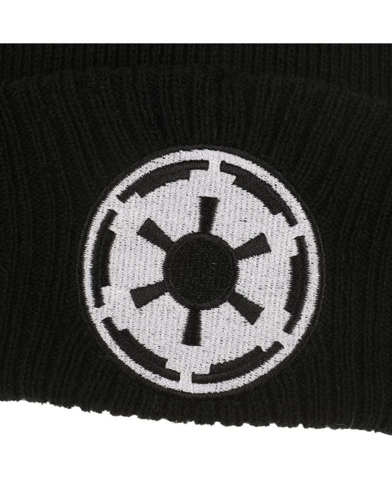 Men's Galactic Empire Black Cuff Beanie.