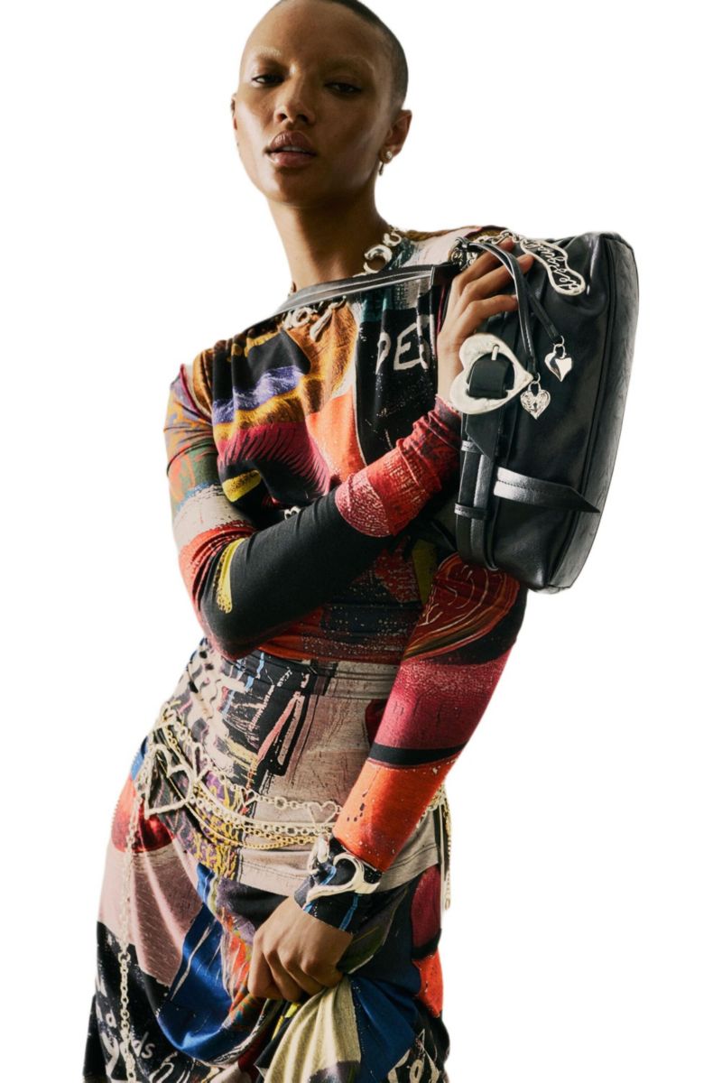 Women's Printed Dress With Lips