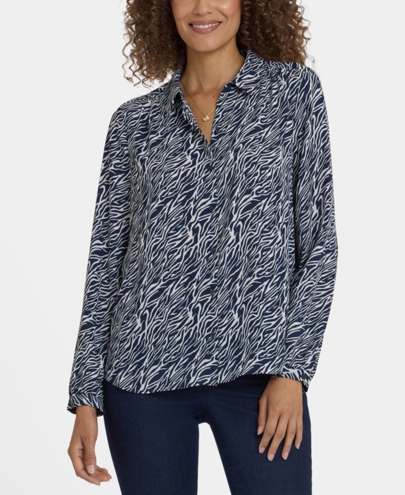 Women's Point Collar Modern Top