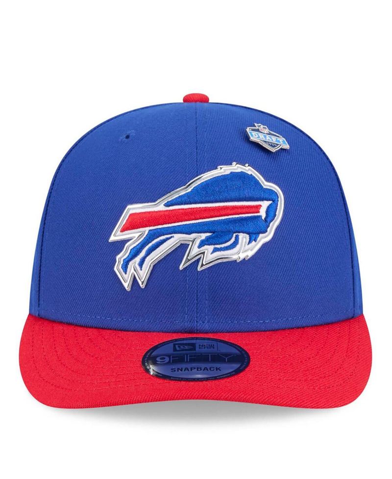 Men's Royal/Red Buffalo Bills 2026 NFL Draft On Stage Pre-Curved 9FIFTY Snapback Hat