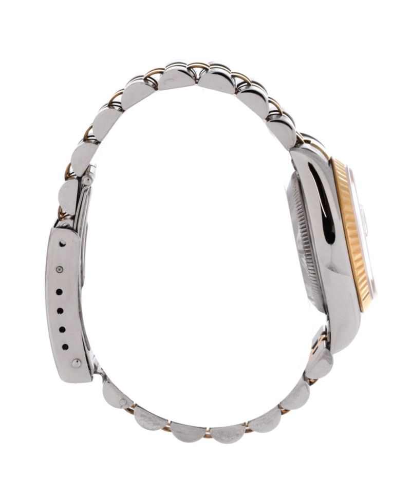 Oyster Perpetual Datejust Automatic Watch in Stainless Steel and Gold with Diamond Markers 26mm