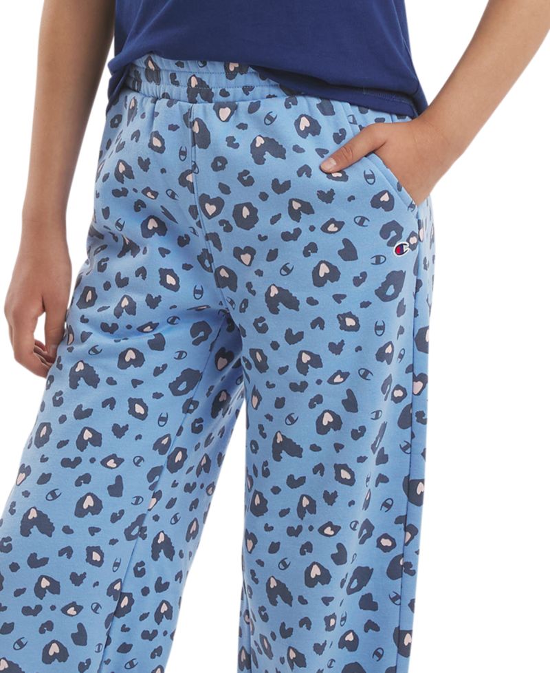 Girls' 7-16 Printed Wide-Leg Pants