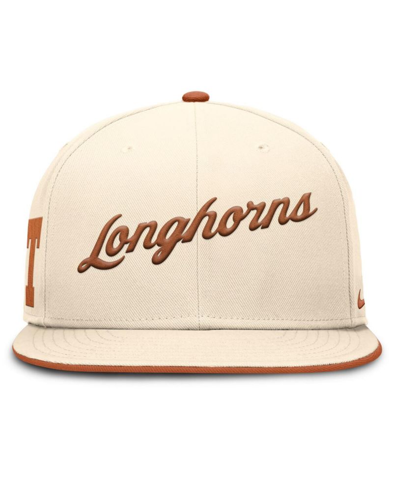 Men's Natural Texas Longhorns Primetime True Performance Fitted Hat